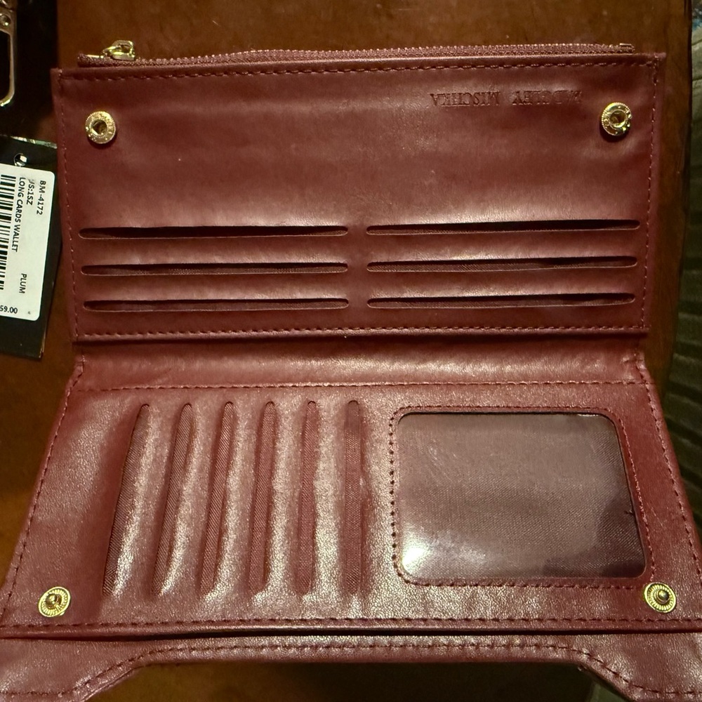 Quilted Burgundy Badgley Mischka Wallet